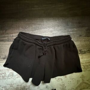 Brandy Melville Black Athletic Shorts with Elastic Waistband